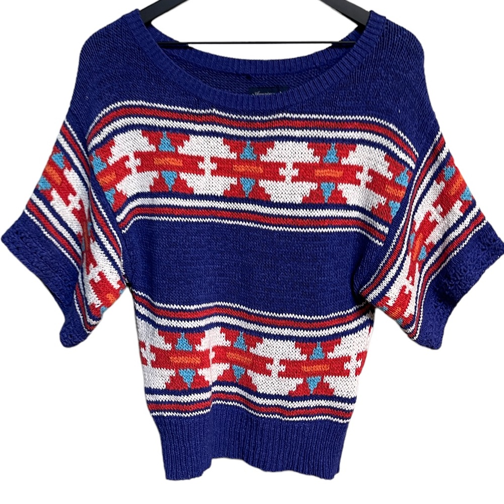 AMERICAN EAGLE OUTFITTERS aztec tribal print dolman sweater Size XSmall - Picture 8 of 15